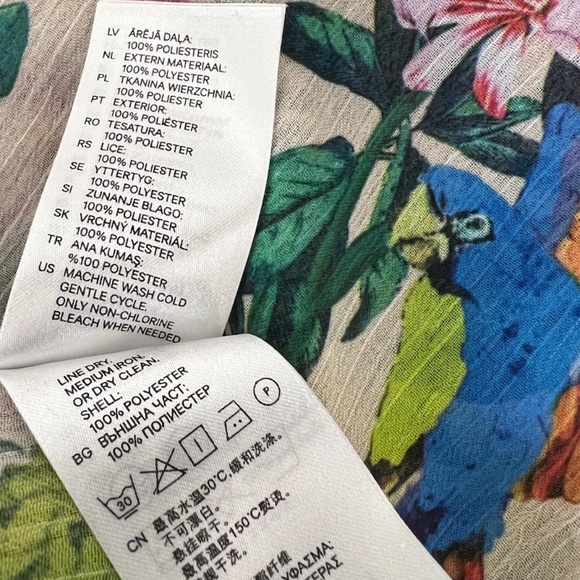 H&M Tropical Sheer Cover Up or Tunic 🎉4X Host Pick ♥️ - Picture 11 of 11